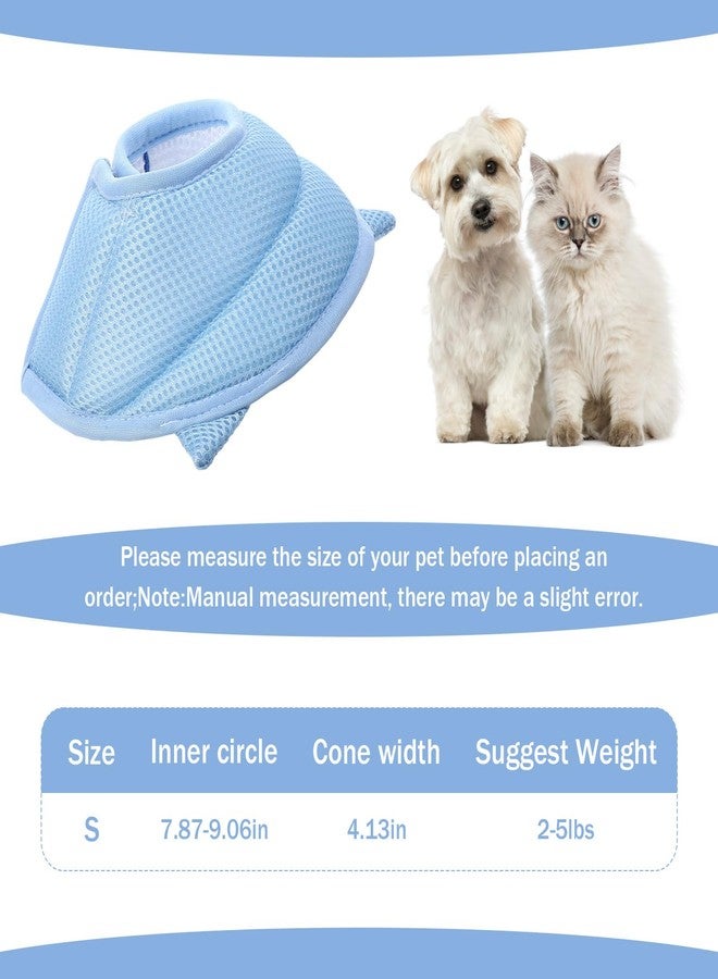 Nogeqi Soft Cone for Cats, Cute Shark Shape Cat Donut Collar, Adjustable Cat E Collar, Lightweight Cats Cones to Stop Licking, After Surgery for Pets Dogs Kittes - Image 3